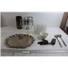 Image 1 : Assorted Dinnerware, (5) Glasses, Misc.