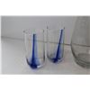 Image 2 : (4) Glasses & Pitcher w/Blue Streaks