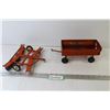 Image 1 : ERTL Metal Cultivator & Wagon