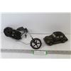 Image 1 : Police Resin Volkswagen - Metal Motorcycle (damages)