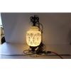Image 1 : Glass Globe Swag Lamp on Chain (working)
