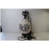 Image 5 : Glass Globe Swag Lamp on Chain (working)