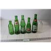 Image 1 : (6) Vintage Glass Bottles - 7-Up, Ginger ale