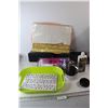 Image 1 : Samsung DVD Player, Sony Speaker - Both Untested, 12 Pcs Placemat Set, Tray, Misc.