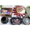 Image 2 : (2) Ashtrays, Jewelry Box, Misc.