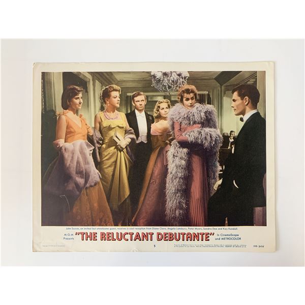 The Reluctant Debutante original 1958 vintage lobby card