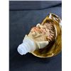 Image 4 : Nicely Detailed Cowboy Bottle Stopper On Wood Block Displayer. Approx. 6" H