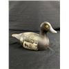 Image 1 : Very Old Small Wood Carved Duck Decoy. Approx. 7 1/2" L