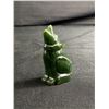 Image 2 : BC Jade Carved Howling Wolf. Approx. 2 1/4" H