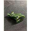 Image 3 : BC Jade Carved Howling Wolf. Approx. 2 1/4" H