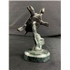 Image 3 : Vintage Bronze Sea Turtle On Granite Base & Metal Duck Trinket Box