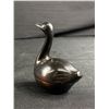 Image 5 : Vintage Bronze Sea Turtle On Granite Base & Metal Duck Trinket Box
