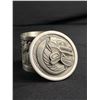 Image 2 : Pewter Aboriginal Round Trinket Box. Approx. 1 3/4" H