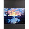 Image 1 : 2021 Oil Painting On Canvas "Beautiful End" Signed "Michiko Splinter" . 16" x 12"