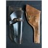 Image 1 : 2 Vintage Leather Pistol Gun Holsters.