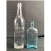 Image 1 : 2 Vintage Bottles - "Curtis Pure Olive Oil" & "Poisonous Not To Be Taken". Great Conditon.