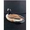 Image 2 : Beautiful Hand Carved & Painted Wood Goose By Hans Lawson, Peterborough, Ont. Approx. 14" L