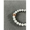Image 2 : New Howlite Bracelet. 8mm.