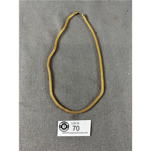 Gold Plated Necklace. Approx. 20"L