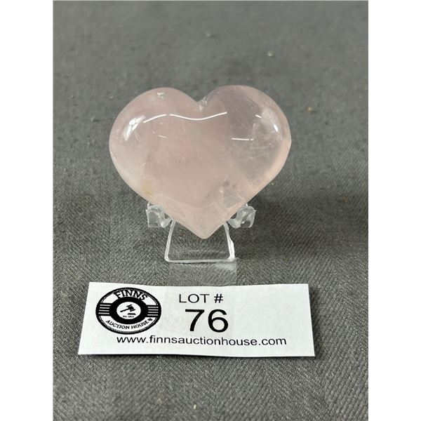 Rose Quart Heart MSRP $120.00