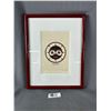 Image 1 : Framed Aboriginal "Haida Moon" Print By Clarence Mills. Approx. 15" x 11 1/2"