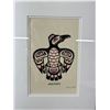Image 2 : Framed Aboriginal "Haida Raven" Print By Clarence Mills. Approx. 15" x 11 1/2"