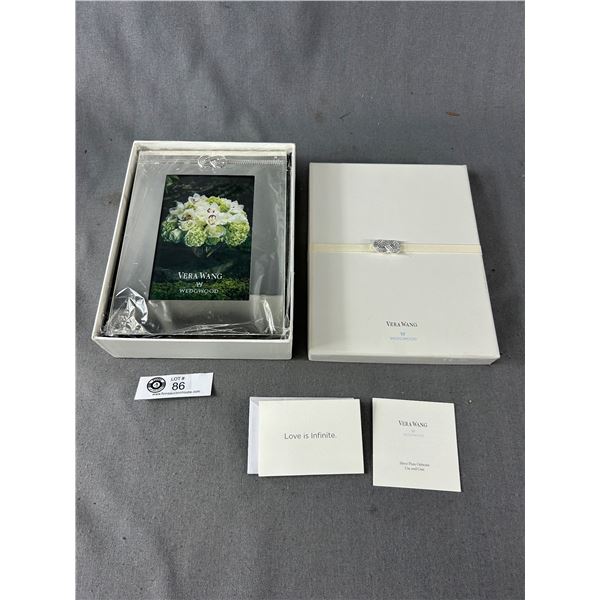 Beautiful Vera Wang by Wedgwood Silverplate Photo Frame with Original Box