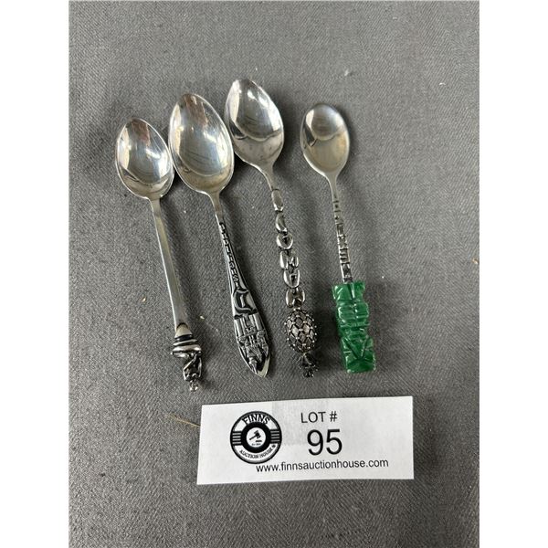 4 Sterling Silver Collectible Spoons