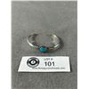 Image 1 : Vintage Sterling uff Bracelet with Turquoise Stone Small Wrist