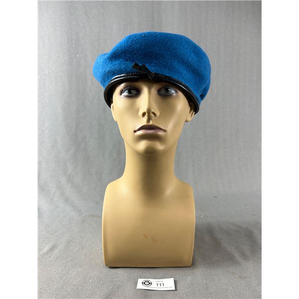 Vintage 100% Wool Beret By Dorothea Knitting Milles