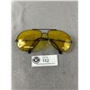 Image 1 : Vintage Aviator Glasses- Yellow Lens
