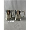 Image 1 : Pair of Silver Tankards- No Engraving