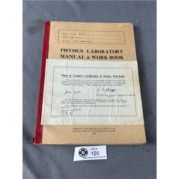 1944 North Van Highschool Lab Manual + Work Book