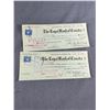 Image 2 : 10 Vintage Royal Bank (Vancouver) Cancelled Cheoves