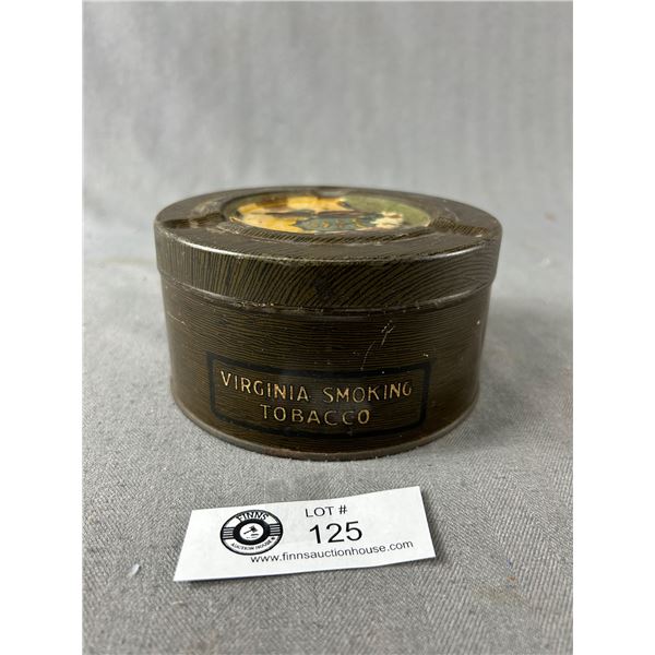 Mayfeild Tabacco Tin 1930s w/ An Unusual Ashtray Top