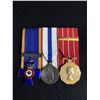 Image 1 : 3 Vintage Canadian Merit & Service Medals Of "Cpl.E. Elverum"