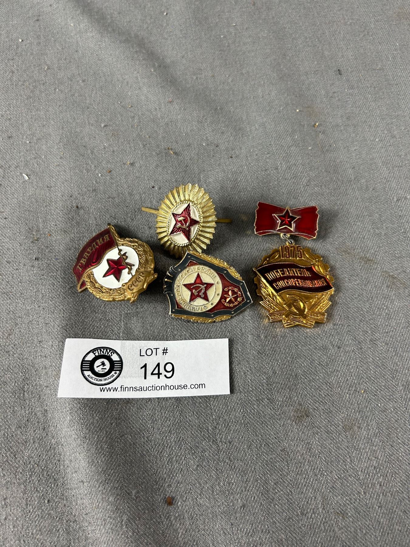 Vintage Lot Of Russian Military Badges/Pins