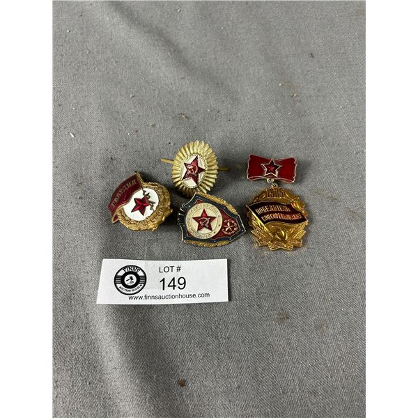 Vintage Lot Of Russian Military Badges/Pins