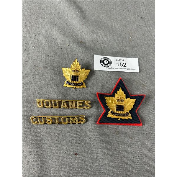 Vintage Canada Customs Chest Badges