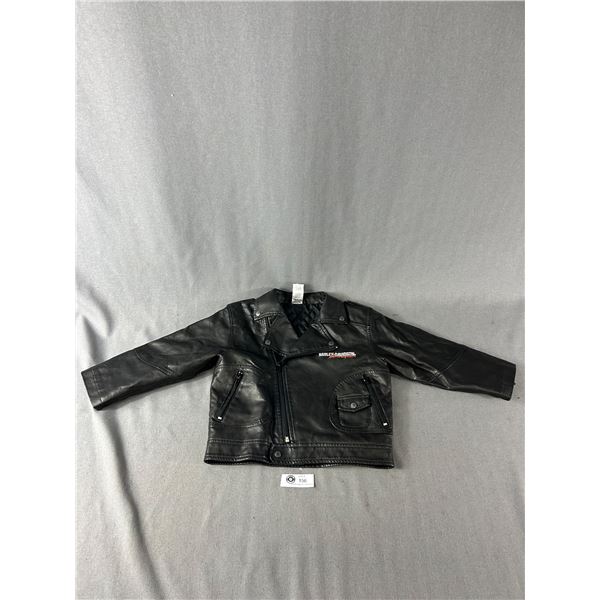 Size 5  Kids Harley Davidson Leather Jacket