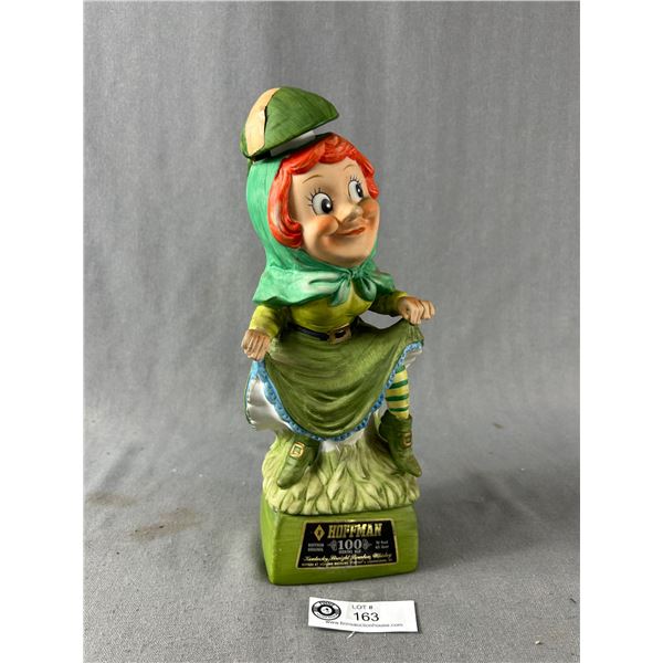 1974 Hoffman's 100 Month Old Musical Whiskey Decanter "Mrs. Lucky"