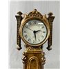Image 2 : Vintage Resin Quartz Clock. As Is. Approx. 14" H