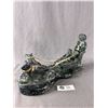 Image 1 : Vintage JOLIN Made In Canada Stone Carved Inuit Sledders & Dogs. Approx. 12" L