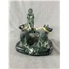 Image 3 : Vintage JOLIN Made In Canada Stone Carved Inuit Sledders & Dogs. Approx. 12" L