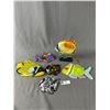 Image 1 : Lot Of Colourful Tropical Fish Décor