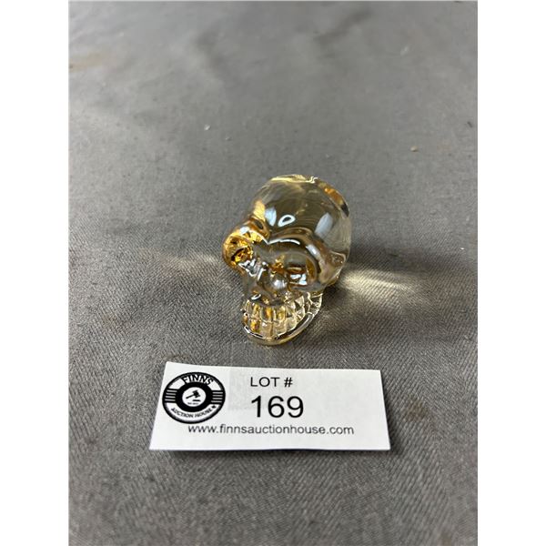 2" Deco Glass Skull