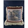 Image 1 : Gorgeous Leather24" x 24" Equestrian Themed Tassled Pillow By Pulvermacher Designs, New York City