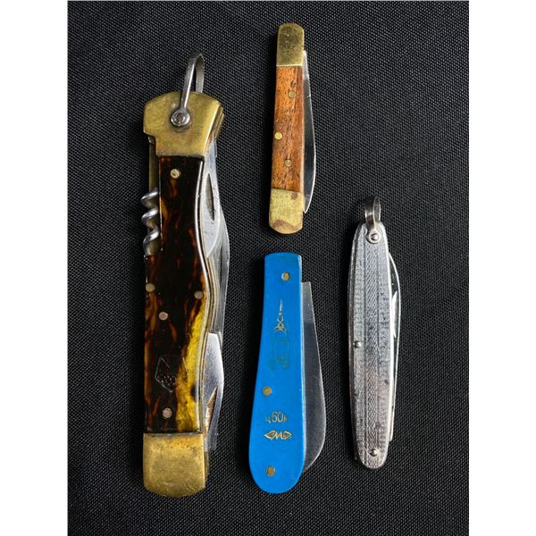 4 Vintage Pocket Knives