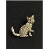Image 1 : Vintage Rhinestone Cat Brooch