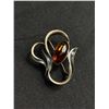 Image 1 : Vintage Sterling Silver w/ Genuine Batlic Amber Brooch